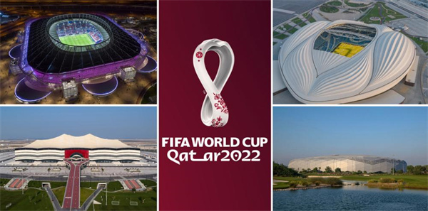 022卡塔尔世界杯球场分布图（8个球场）"
