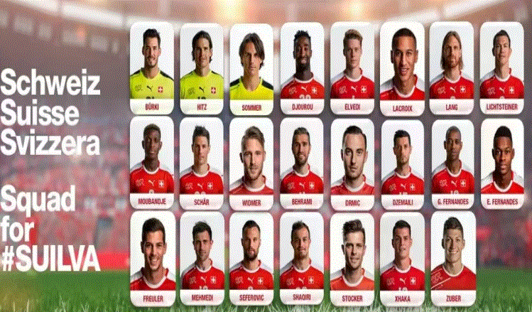 瑞士足球（阵容名单）