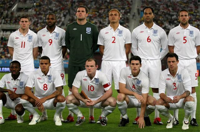 英格兰男子足球队排名（第五）