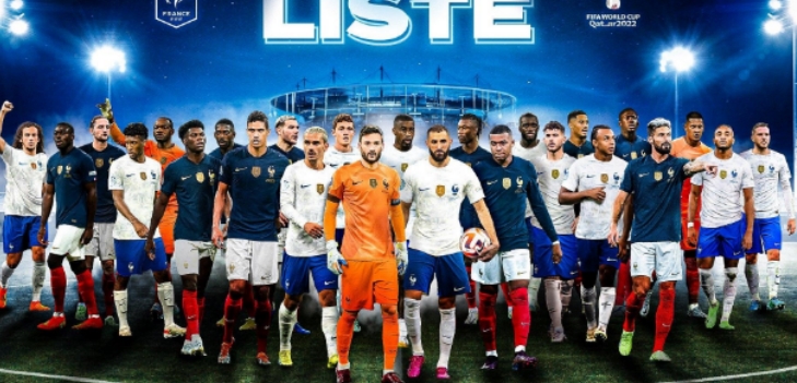 法国国家队足球队（最佳阵容更新名单）