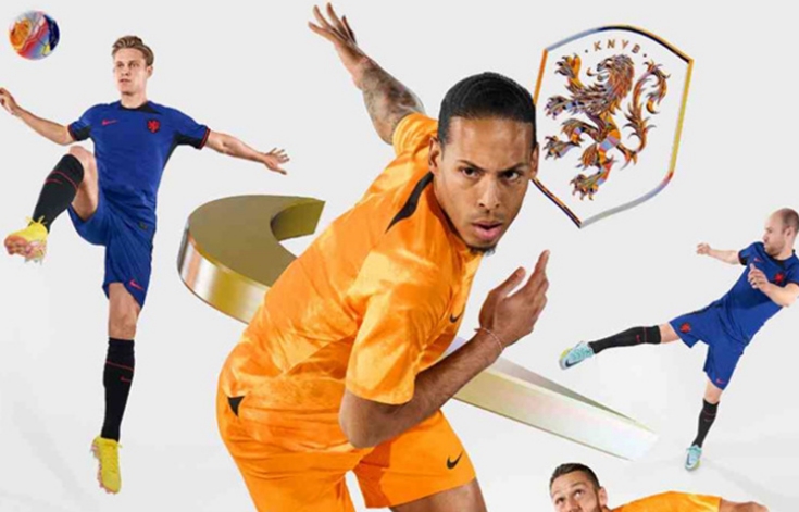 荷兰国家队球衣（球衣都是橙色的）