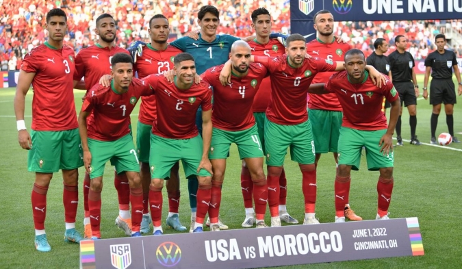 摩洛哥国家男子足球队世界杯球衣（以白色为主）