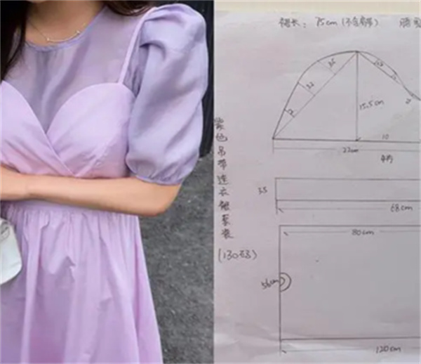 连衣裙裁剪图是什么样的它的制作过程需注意哪些细节