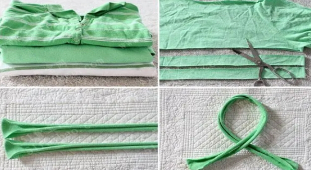 废布条手工编织可爱的儿童发带DIY方法怎么做