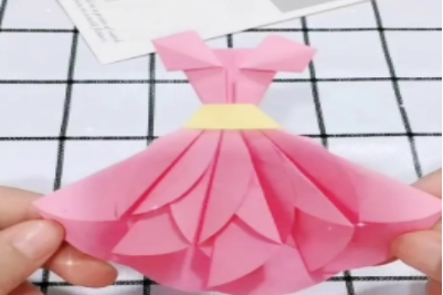 海绵纸手工裙子手工制作怎么做的