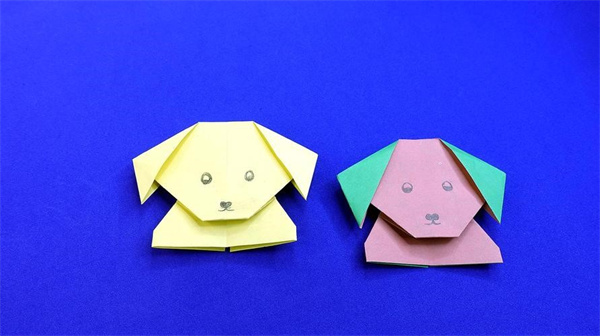 超简单的小狗折纸教程