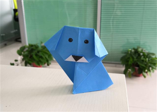 折纸狗教程图解 折纸小狗步骤图