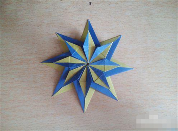 八角星的折法图解 折纸立体八角星教程