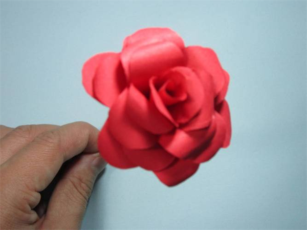 手工折纸玫瑰花详细步骤