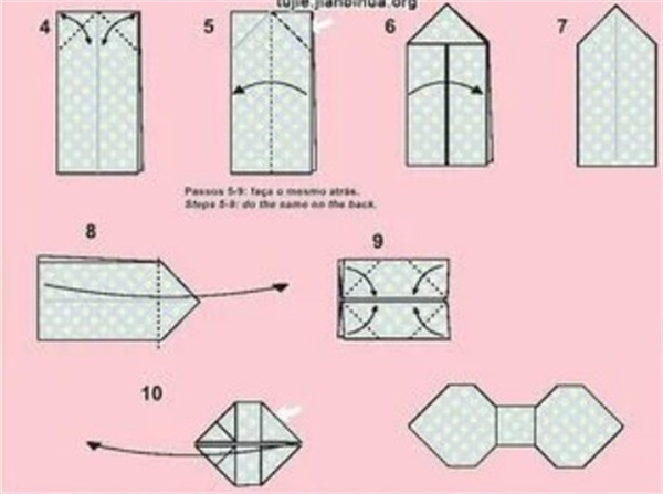 如何折纸领结方法 领结的折法教程