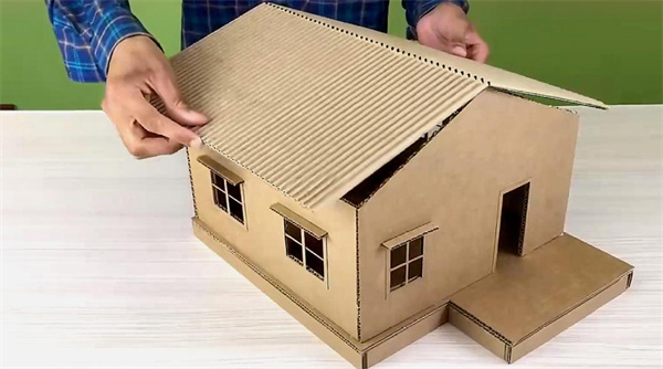 怎么用纸箱做房子的步骤 手工制作纸箱房子