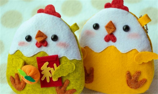 手作布艺小鸡  用不织布打造可爱的布偶