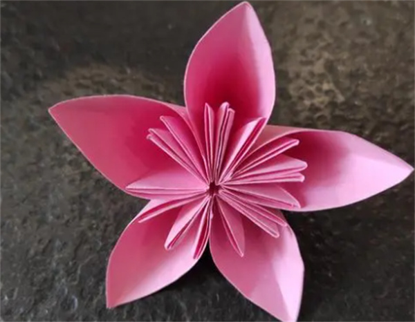 怎么折纸樱花的教程 手工折纸樱花的折法图解