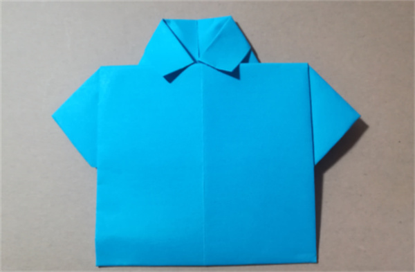 怎么折纸衬衫图解教程 简单衬衫的折法步骤