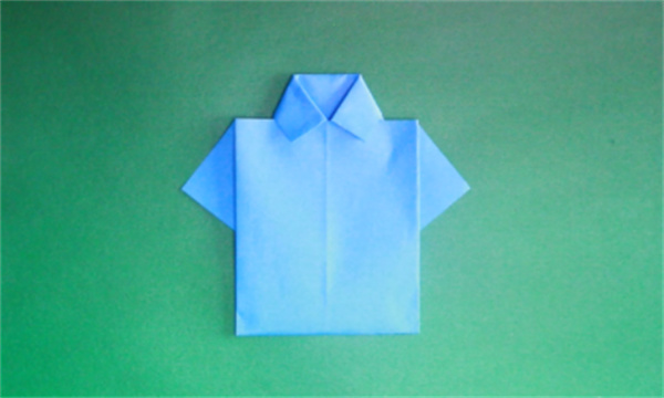 怎么折纸衬衫图解教程 简单衬衫的折法步骤