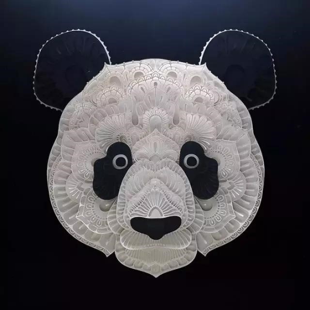 精美的动物纸雕作品 手工动物纸雕塑图片