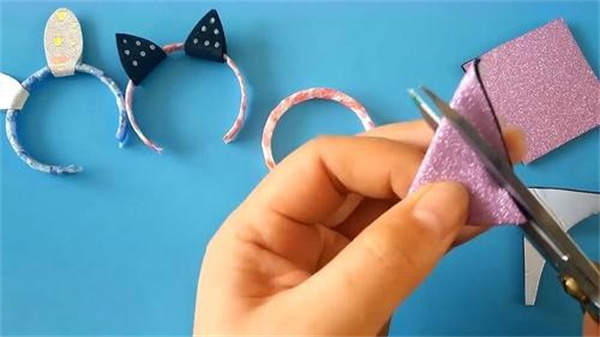 带翅膀蝴蝶结头箍怎么做 手工制作儿童发箍教程