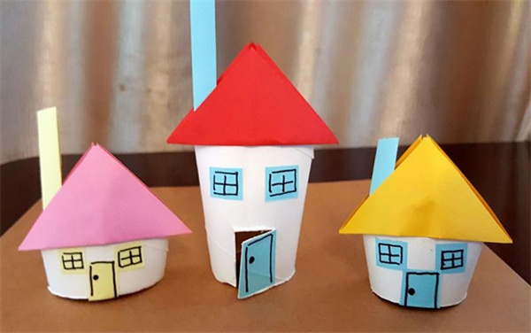 怎么用卷纸芯做小房子 幼儿园小房子手工制作
