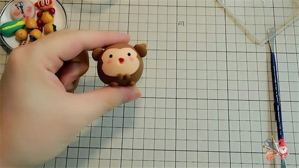 可爱猴子粘土制作 超轻粘土DIY飞起的小猴子