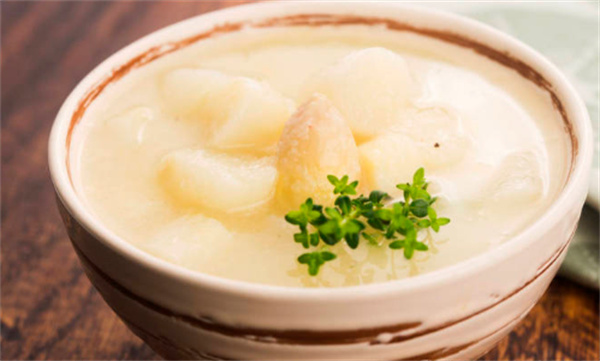 白芦笋豌豆蘑菇汤