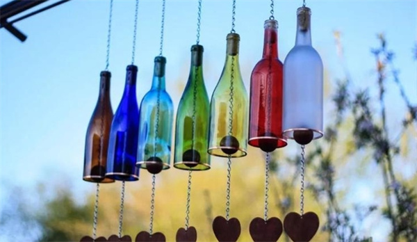 空酒瓶废物利用DIY 废弃酒瓶手工制作图片