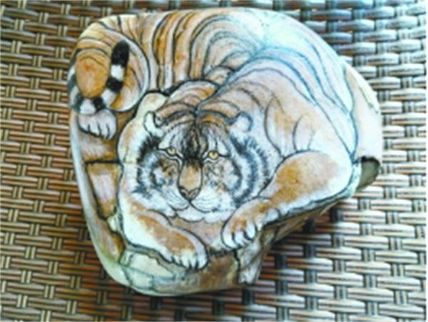 怎么画石头画的教程 石头画老虎的画法图解