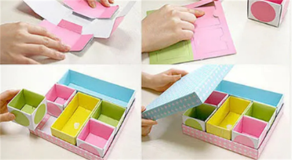 怎么做瓦楞纸收纳盒 瓦楞纸手工制作收纳盒