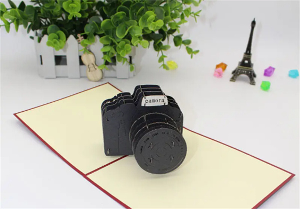 怎么做立体生日贺卡 创意照相机贺卡手工制作