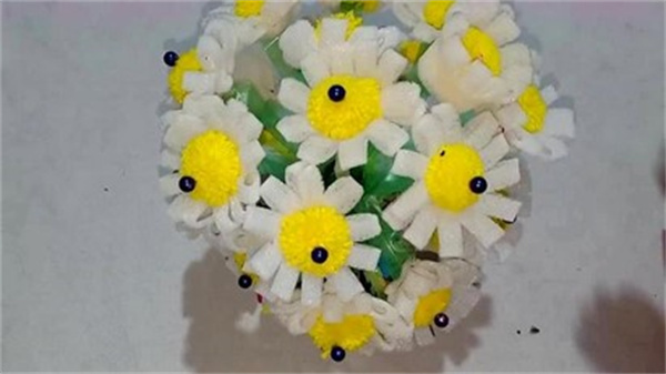 怎么做塑料花盆栽图解 饮料瓶手工制作花朵