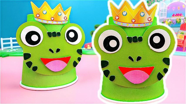怎么做青蛙王子的方法 幼儿制作纸杯青蛙王子