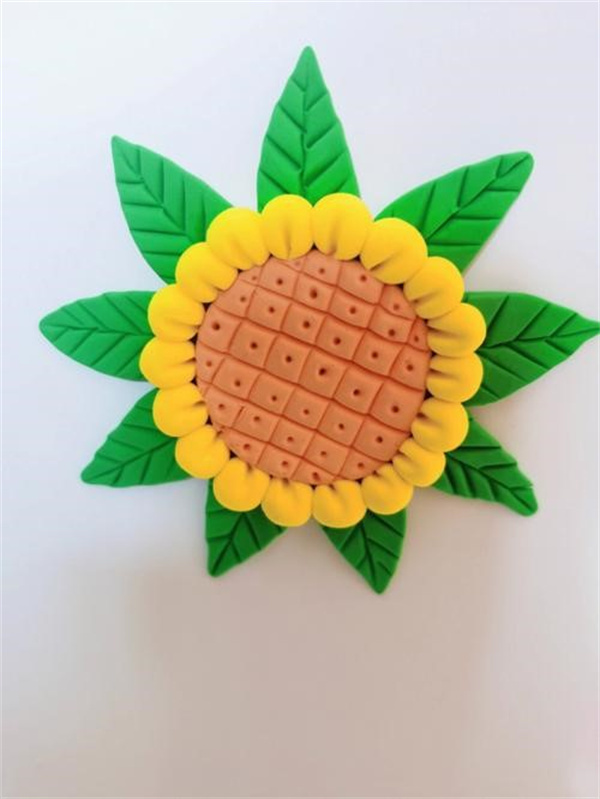 超轻粘土做向日葵的方法 粘土向日葵手工制作