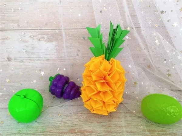 幼儿迷你菠萝的做法 简单凤梨模型小制作
