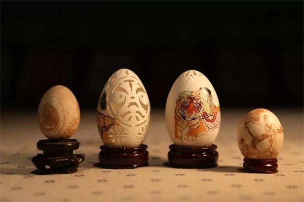 美丽的手工蛋雕作品 鸡蛋雕刻作品图片