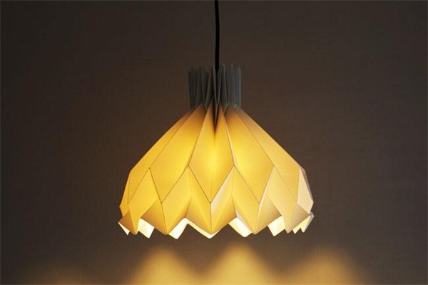 创意折纸作品：折纸做出立体灯具和家居装饰