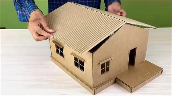 怎么做纸箱房子的方法 废纸箱手工制作房子