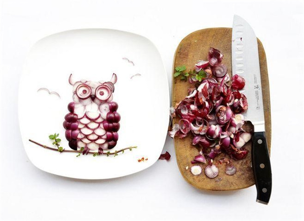 怎么做食物拼画图片 漂亮手工食物拼画作品