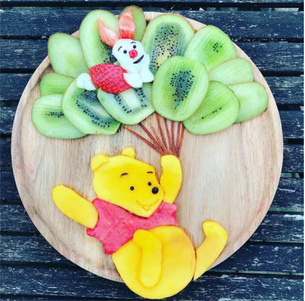 可爱的水果点心摆盘图片 可以和孩子一起玩