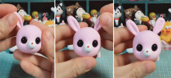 怎么做可爱的粘土兔子 魔术师兔子粘土制作
