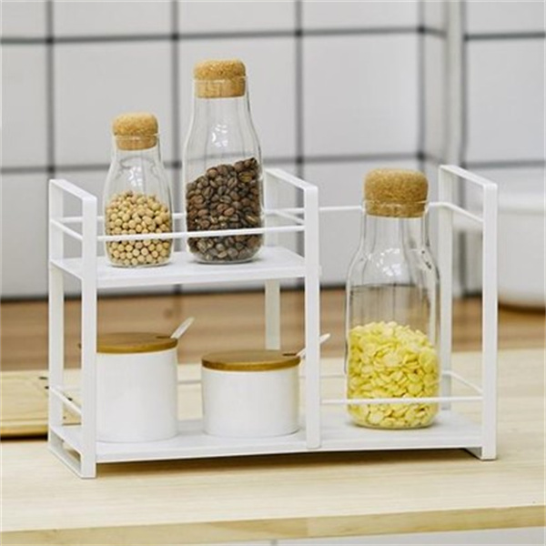 隔板背面安装玻璃罐 实用的家居收纳DIY创意
