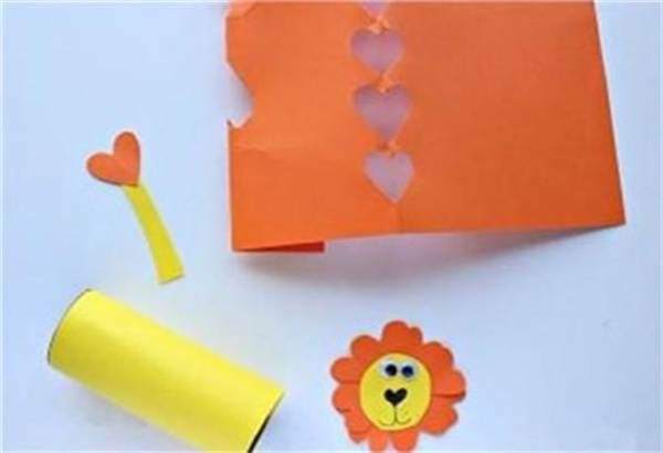 卷纸筒小狮子的做法 幼儿园小狮子手工制作
