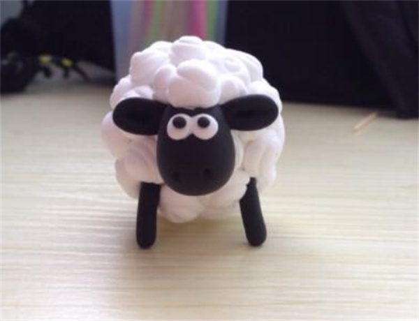 软陶小绵羊制作教程 可爱小羊软陶制作过程