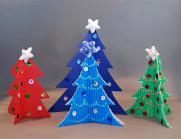 儿童圣诞树手工制作 简单软木塞圣诞树DIY