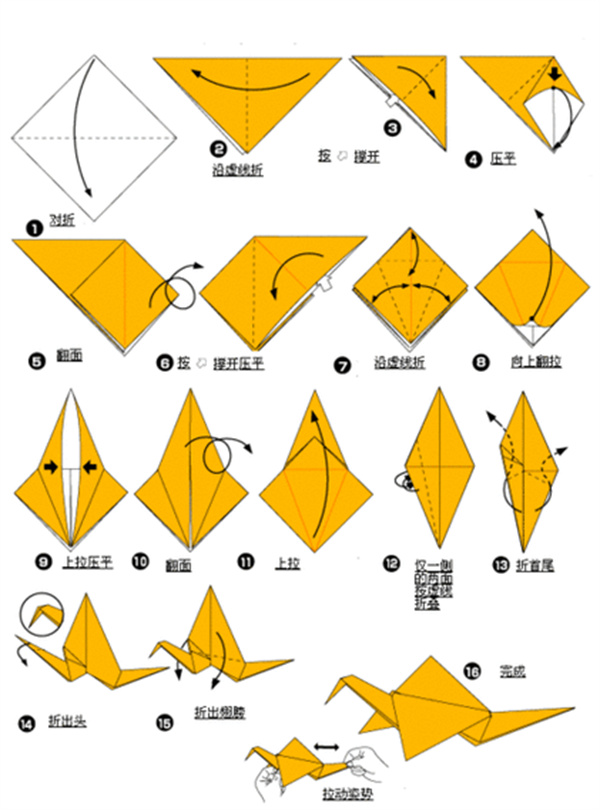 手工折纸鹤创意DIY 另类千纸鹤制作图片