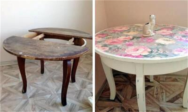 废旧物怎么改造桌子 旧物改造制作桌子图片