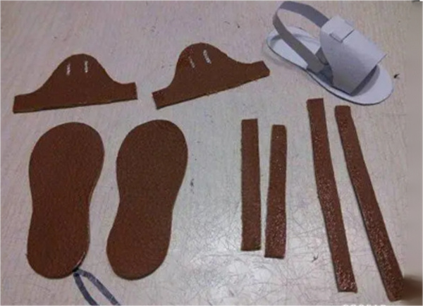 怎么自制凉鞋的方法 皮革手工制作凉鞋图纸