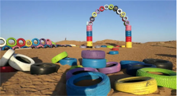 怎么把废轮胎做玩具——汽车轮胎DIY跷跷板和大象