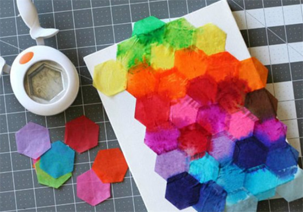 怎么用棉纸做装饰画 棉纸印染画手工制作方法