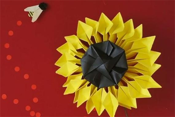 怎么折纸太阳花的方法 幼儿手工折纸向日葵