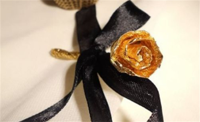 怎么做金箔纸玫瑰花 巧克力包装纸制作玫瑰