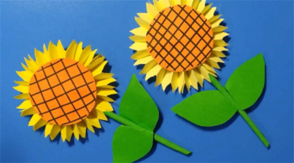 怎么简单做向日葵花 咖啡滤纸手工制作向日葵